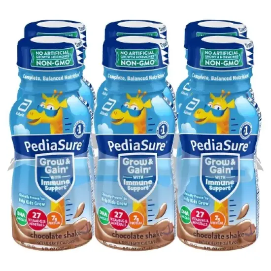PediaSure Grow & Gain Kids' Nutritional Shake Chocolate - 6 ct/48 fl oz image {3}