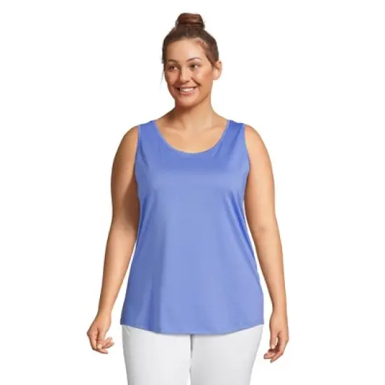 Lands' End Women's Supima Cotton Scoop Neck Tunic Tank Top image {8}