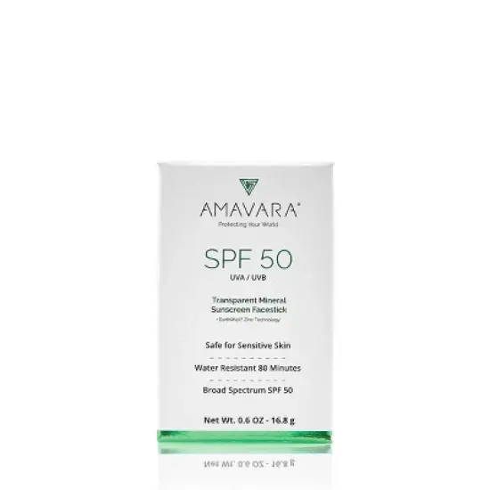 Amavara SPF 50 Transparent Mineral Face Stick - 0.6oz image {2}