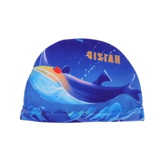 Unique Bargains Kid's Polyester Cartoon Whale Swim Cap 1 Pc image {7}