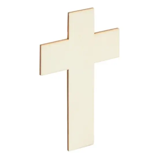 Juvale 100 Pack Unfinished Wooden Crosses for Crafts, Wood Cross Bulk for Church, First Communion, Sunday School (4 x 3 In) image {6}