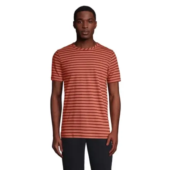 Lands' End Men's Short Sleeve Cotton Linen Tee image {5}