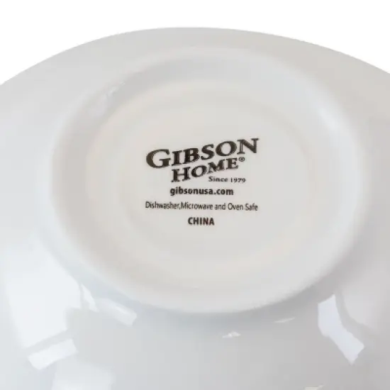 Gibson Home Noble Court 12 Piece Fine Ceramic Bowl Set in White image {1}