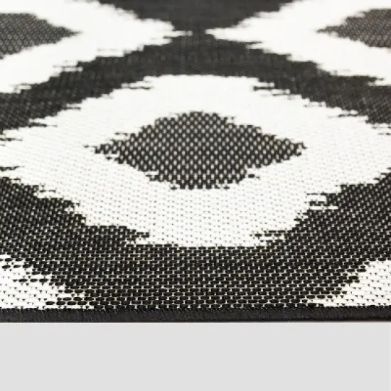 Diamond Ikat Outdoor Rug - Threshold image {3}