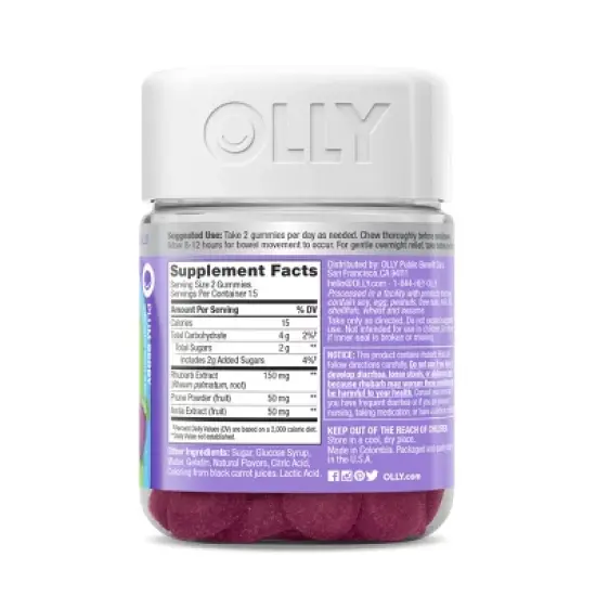 OLLY Keep It Movin' Digestive Gummies - 30ct image {2}