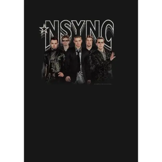 Men's NSYNC Rocker Band Pose Long Sleeve Shirt image {1}