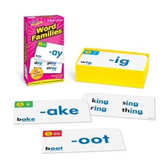 TREND Word Families Skill Drill Flash Cards image {2}