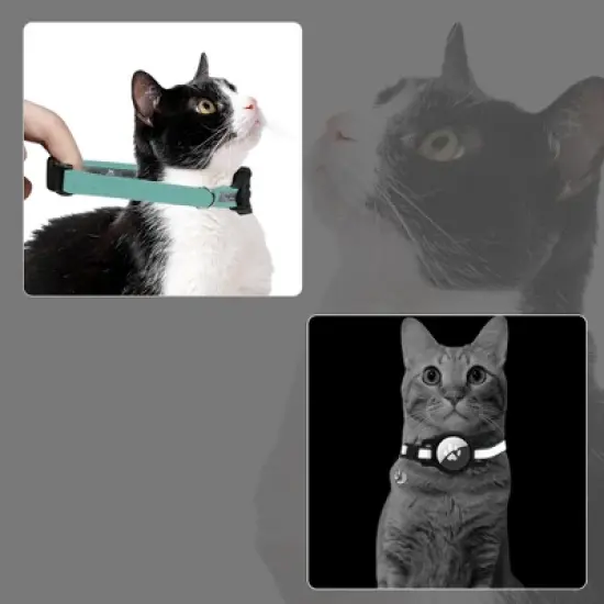 Unique Bargains Cat Collar for Airtag with Bell 1 Pc image {1}