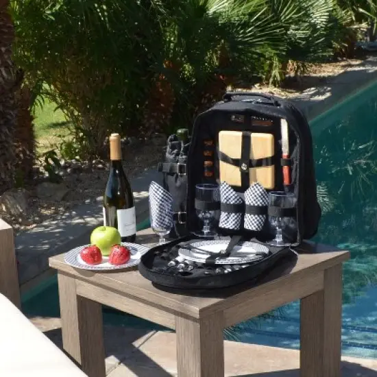 NCAA Alabama Crimson Tide Two Person Picnic Backpack with Soft Sided Cooler image {1}