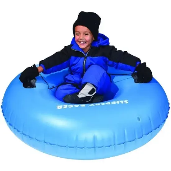Slippery Racer AirRaid 48" Inflatable Snow Tube - Blue image {8}