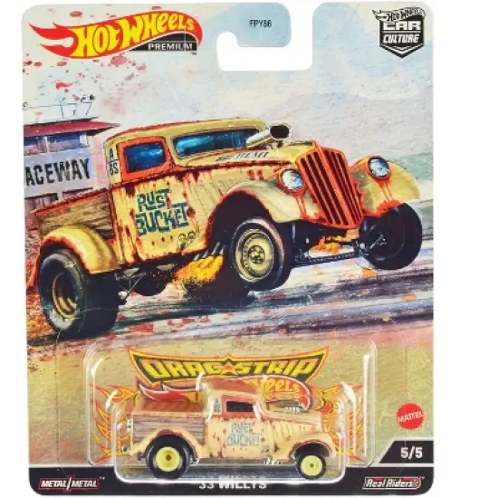 "Drag Strip" 5 piece Set "Car Culture" Series Diecast Model Cars by Hot Wheels image {5}