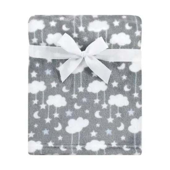 Hudson Baby Infant Boy Plush Blanket with Security Blanket, Moon Boy, One Size image {2}