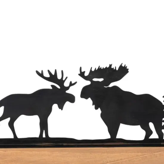 Park Hill Collection Moose Silhouette Hook Rack image {1}