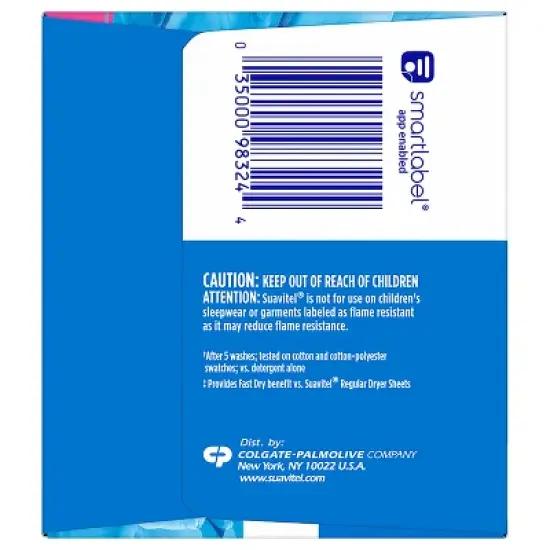 Suavitel Complete Scented Fabric Conditioner Dryer Sheets for Laundry - Field Flowers - 185 ct image {11}