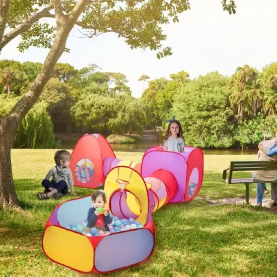 Costway 7pc Kids Ball Pit Play Tents & Tunnels Pop Up Baby Toy Gifts image {2}