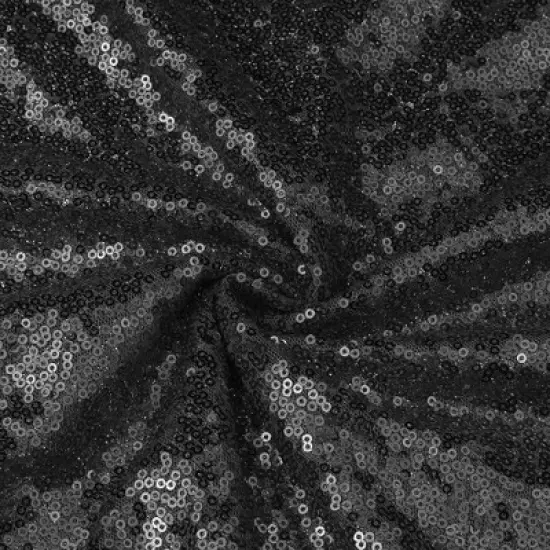 Unique Bargains Polyester Sequin Dining Room Parties Dances Round Tablecloth 1 Pc image {2}