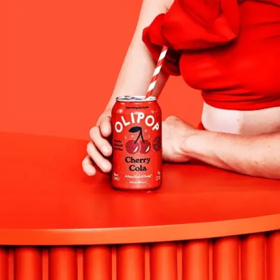 OLIPOP Cherry Cola Soda - 12ct/12 fl oz Cans image {3}