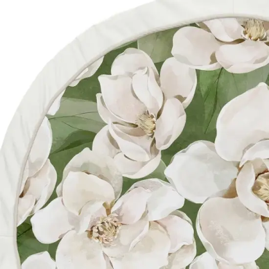 Sweet Jojo Designs Girl Baby Tummy Time Playmat Watercolor Magnolia Green and Ivory image {2}