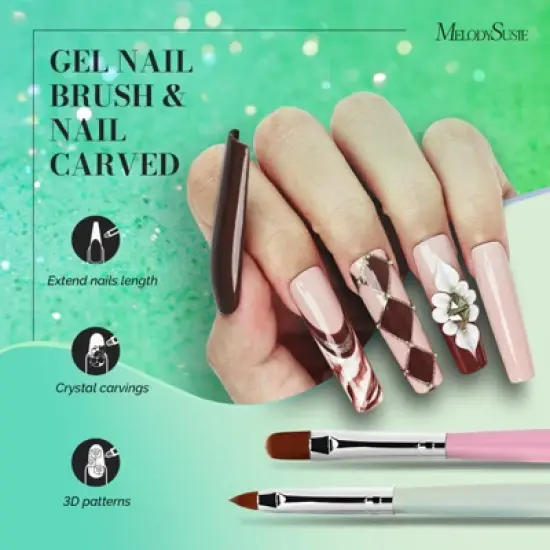 MelodySusie Color Nail Art Brushes Set (6Pcs) image {2}