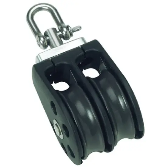 Barton Marine Size 1 30mm Double Swivel Pulley Block Boat Equipment N01230. image {1}