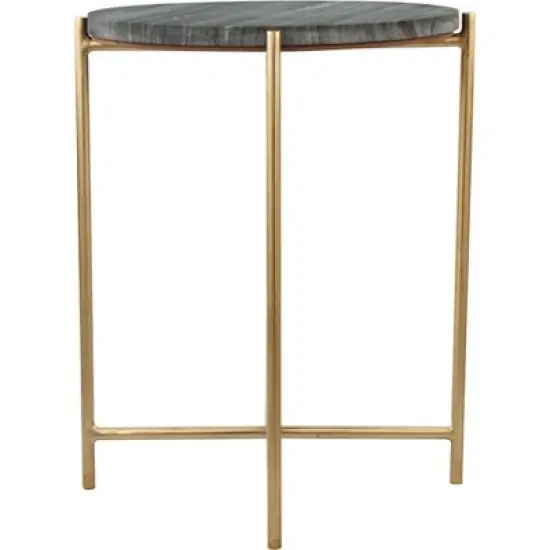 Antwohnette Side Table Marble Gray - ZM Home image {1}