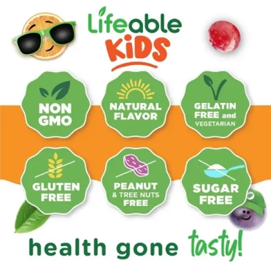 Lifeable - Sugar Free - Vitamin B12 - Kids - 90 Gummies image {8}