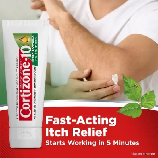 Cortizone 10 Hydrocortisone 1% Anti-Itch Creme Maximum Strength 2 Oz image {2}