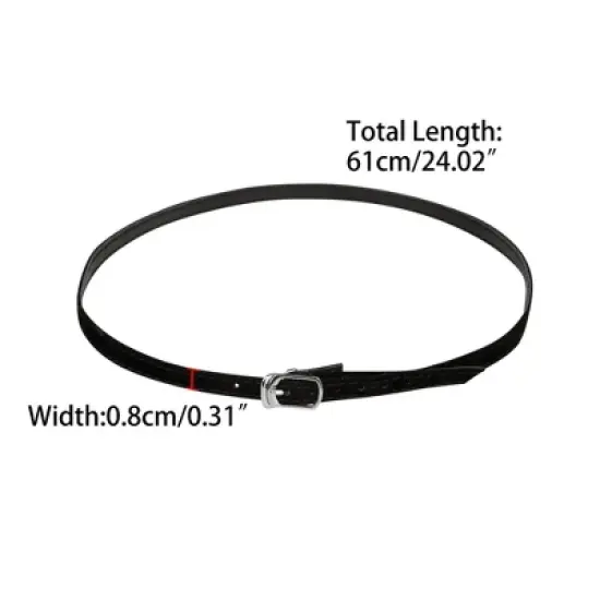 Allegra K Women's Adjustable Detachable Crossed Anti-Slip Shoe Straps for Heels with Buckle image {2}