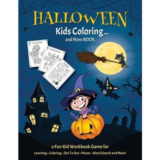 HALLOWEEN KIDS COLORING... And More BOOK - (Halloween Crafts) Large Print by  Halloween Go (Paperback) image {1}