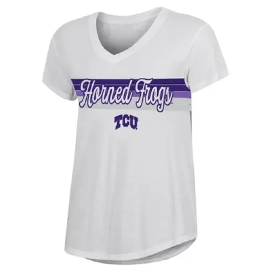 NCAA TCU Horned Frogs Women's V-Neck T-Shirt image {3}