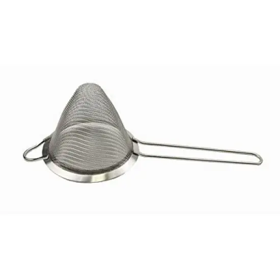 SAMMART Stainless Steel Mesh Strainer with Straight Handle - Conical Sieve Strainer (Set of 2) image {2}