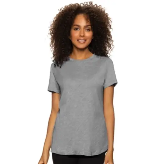 Felina Women's Slub Jersey Crew Neck T-Shirt image {4}