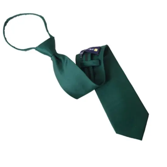 Men's Solid Color Pre-tied Zipper Necktie image {23}