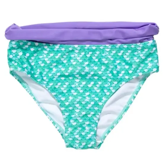 Disney The Little Mermaid Princess Ariel Girls Rash Guard and Bikini Bottom Little Kid to Big Kid image {3}