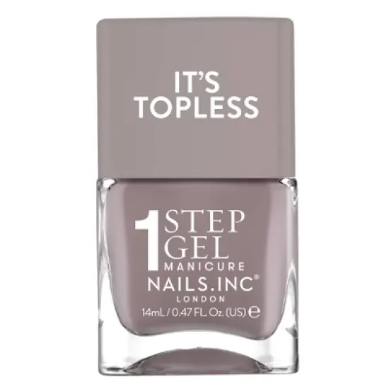 Nails.INC It&rsquo;s Topless, 4-in-1 Base Coat, Treatment, Color and Top Coat 1-Step Gel Nail Polish - 0.47 fl oz image {17}