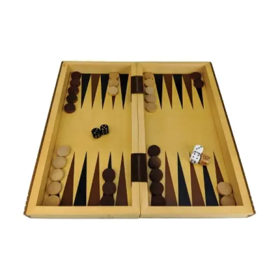 AreYouGame.com Backgammon - Book Version Board Game: Strategy Game for 2, Includes Dice & Instructions, 15+ Minutes Play image {8}