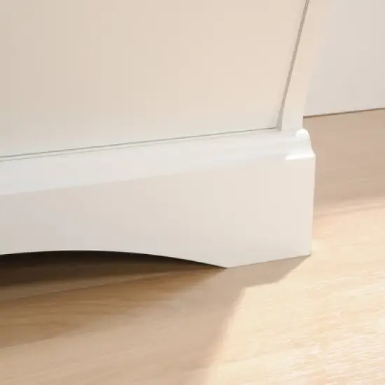 Twin Pogo Bookcase/Footboard Soft White Finish - Sauder image {10}