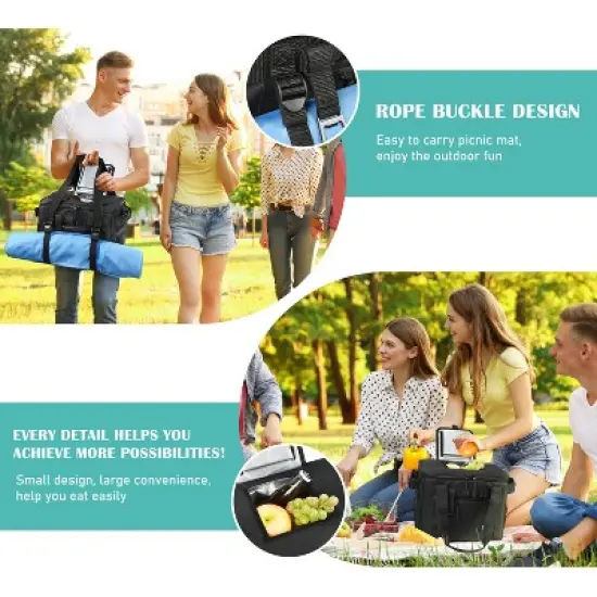 Tirrinia 24 Cans Soft Sided Cooler, 100% Leakproof Adjustable Strap with Bottle Opener, Camping Essentials image {6}