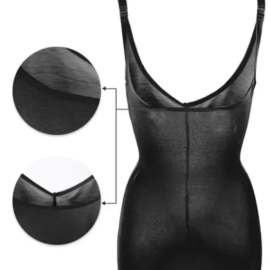 Unique Bargains Women Shapewear Tummy Control Full Bust Bodysuit Butt Lifter Thigh Traceless Slimmer image {4}