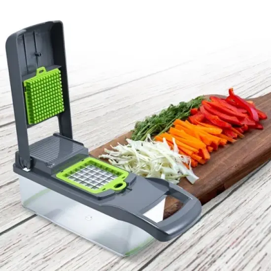 Cheer Collection 10 in 1 Food Slicer and Vegetable Cutter with 8 Blades image {6}