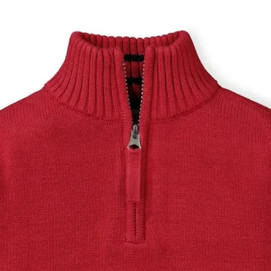 Hope & Henry Boys' Mock Neck Sweater with Zipper, Kids image {1}
