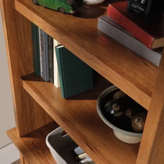 71" Union Plain Bookcase with Doors Prairie Cherry - Sauder image {3}