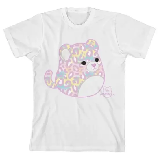 Squishmallows Michaela Crew Neck Short Sleeve White Youth T-shirt image {3}