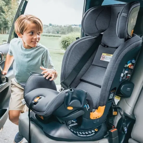 Chicco OneFit LX ClearTex All-in-One Convertible Car Seat - Smoke image {5}
