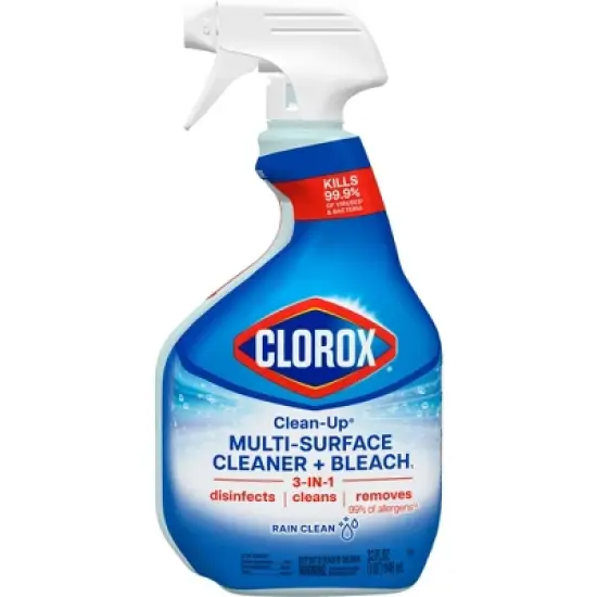 Clorox Rain Clean Scent Clean-Up All Purpose Cleaner with Bleach Spray Bottle - 32 fl oz image {1}