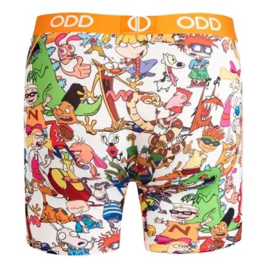 Odd Sox, Funny Men's Boxer Briefs Underwear, Nickelodeon Cartoons Novelty Print image {1}