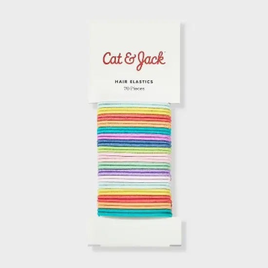 Kids' 2mm Thin Elastics -  50ct - Assorted Neon Colors - Cat & Jack image {1}