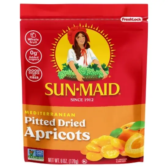 Sun-Maid Mediterranean Dried Apricots Bag - 6oz image {6}