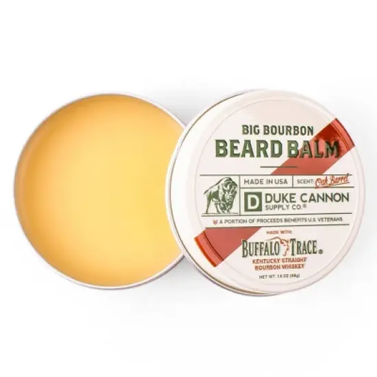 Duke Cannon Big Bourbon Beard Balm - Bourbon Oak Barrel Scent - Beard Balm for Men - Trial Size - 1.6 fl. oz image {3}