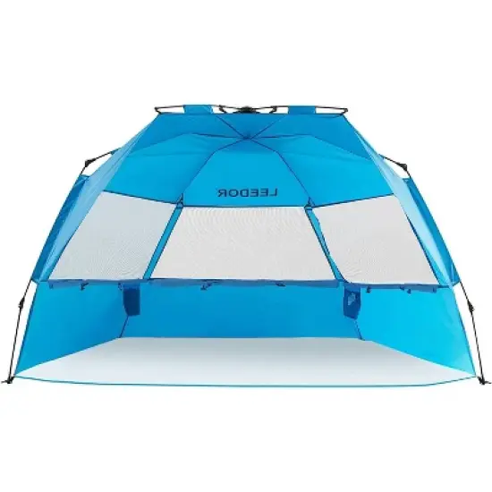 Leedor Outdoor Automatic Pop Up Sun Shade Canopy 4 People Beach Shelter Tent Light Teal Blue image {8}